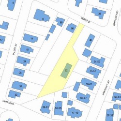 52 Derby St, Newton, MA 02465 plot plan