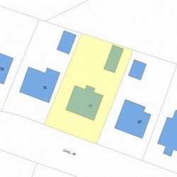 71 Carl St, Newton, MA 02461 plot plan