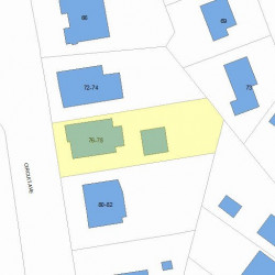 76 Circuit Ave, Newton, MA 02461 plot plan