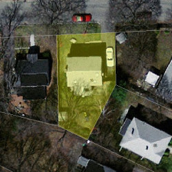 16 Robinhood St, Newton, MA 02466 aerial view