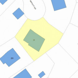 31 Bartlett Ter, Newton, MA 02459 plot plan