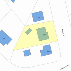 1347 Walnut St, Newton, MA 02461 plot plan