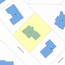 11 Westgate Rd, Newton, MA 02459 plot plan