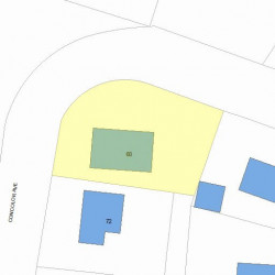 60 Concolor Ave, Newton, MA 02458 plot plan