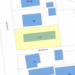 27 Melrose Ave, Newton, MA 02466 plot plan