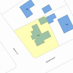 583 Watertown St, Newton, MA 02460 plot plan