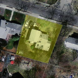 227 Adams Ave, Newton, MA 02465 aerial view