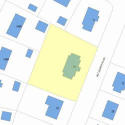 15 Rotherwood Rd, Newton, MA 02459 plot plan