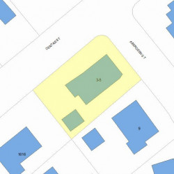 5 Aberdeen St, Newton, MA 02461 plot plan