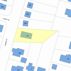 298 Cherry St, Newton, MA 02465 plot plan