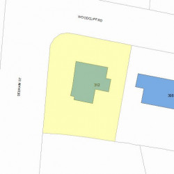 312 Woodcliff Rd, Newton, MA 02461 plot plan