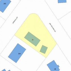 56 Van Roosen Rd, Newton, MA 02459 plot plan