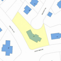 21 Stony Brae Rd, Newton, MA 02461 plot plan