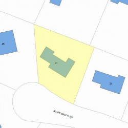 41 Bonnybrook Rd, Newton, MA 02468 plot plan