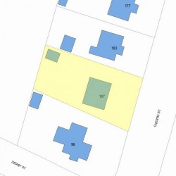 187 Cherry St, Newton, MA 02465 plot plan