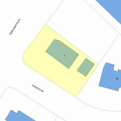 6 Angier Cir, Newton, MA 02466 plot plan