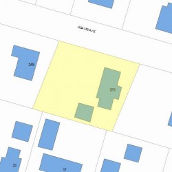 255 Adams Ave, Newton, MA 02465 plot plan