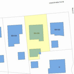 526 Commonwealth Ave, Newton, MA 02459 plot plan