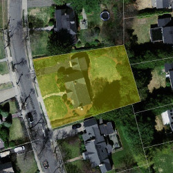 102 Gordon Rd, Newton, MA 02468 aerial view