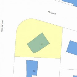 5 Dedham St, Newton, MA 02461 plot plan