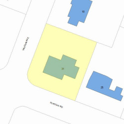 31 Puritan Rd, Newton, MA 02461 plot plan