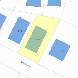 28 Greenough St, Newton, MA 02465 plot plan