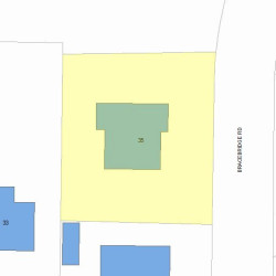 35 Bracebridge Rd, Newton, MA 02459 plot plan