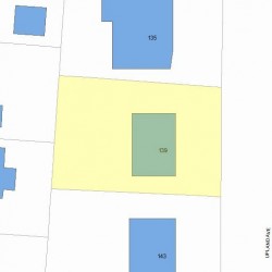 139 Upland Ave, Newton, MA 02461 plot plan