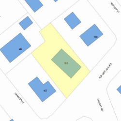 163 Auburndale Ave, Newton, MA 02465 plot plan