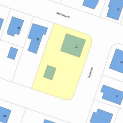 22 Jerome Ave, Newton, MA 02465 plot plan