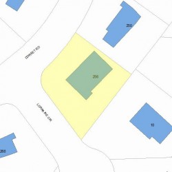 256 Dorset Rd, Newton, MA 02468 plot plan