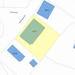 28 Jefferson St, Newton, MA 02458 plot plan