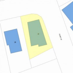 22 Court St, Newton, MA 02458 plot plan