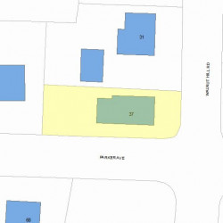 37 Walnut Hill Rd, Newton, MA 02459 plot plan