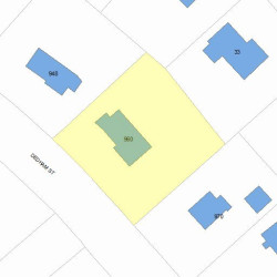 960 Dedham St, Newton, MA 02459 plot plan