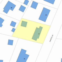 67 Prentice Rd, Newton, MA 02459 plot plan