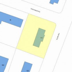 115 Allen Ave, Newton, MA 02468 plot plan