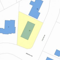 25 Cynthia Rd, Newton, MA 02459 plot plan