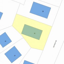 16 Duffield Rd, Newton, MA 02466 plot plan