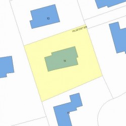 14 Hillside Ter, Newton, MA 02465 plot plan