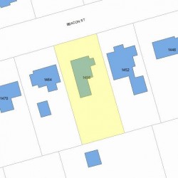 1458 Beacon St, Newton, MA 02468 plot plan