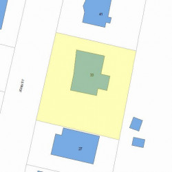 33 John St, Newton, MA 02459 plot plan