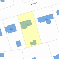 1478 Beacon St, Newton, MA 02468 plot plan