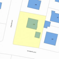 176 Oakleigh Rd, Newton, MA 02458 plot plan