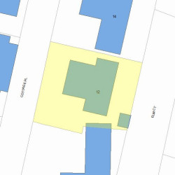 12 Cottage Pl, Newton, MA 02465 plot plan