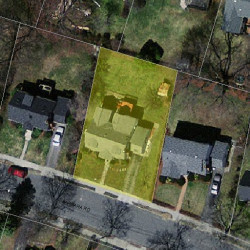 21 Barbara Rd, Newton, MA 02465 aerial view