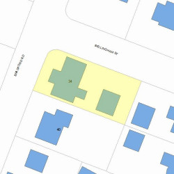 34 Bradford Rd, Newton, MA 02461 plot plan