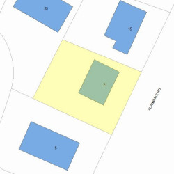 21 Albemarle Rd, Newton, MA 02460 plot plan