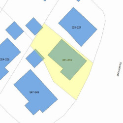 233 Jackson Rd, Newton, MA 02458 plot plan