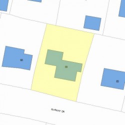 89 Fairway Dr, Newton, MA 02465 plot plan